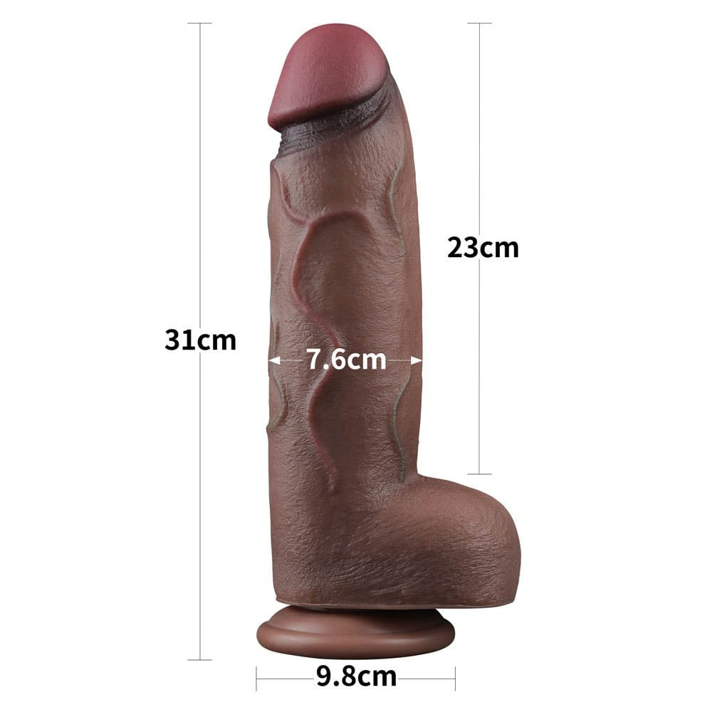 Pene in silicone a doppio strato da 12'' XXL