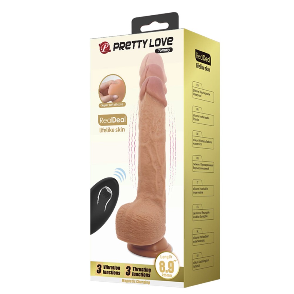 Dildo vibrante Pretty Love Tommy 8,9"