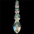 Dildo in vetro Twilight Gleam fosforescente - Sfere stuzzicanti