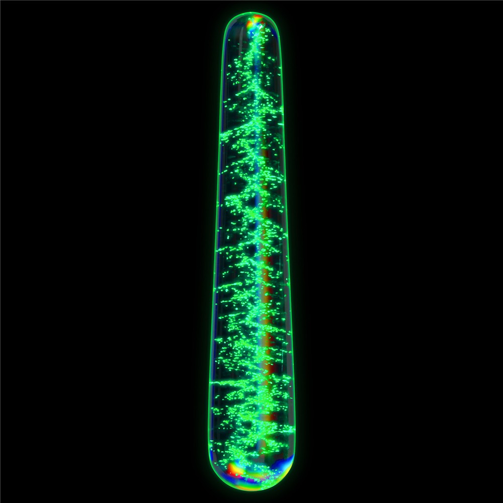 Dildo in vetro Twilight Gleam che si illumina al buio - Slim Fantasy_B0O50_3