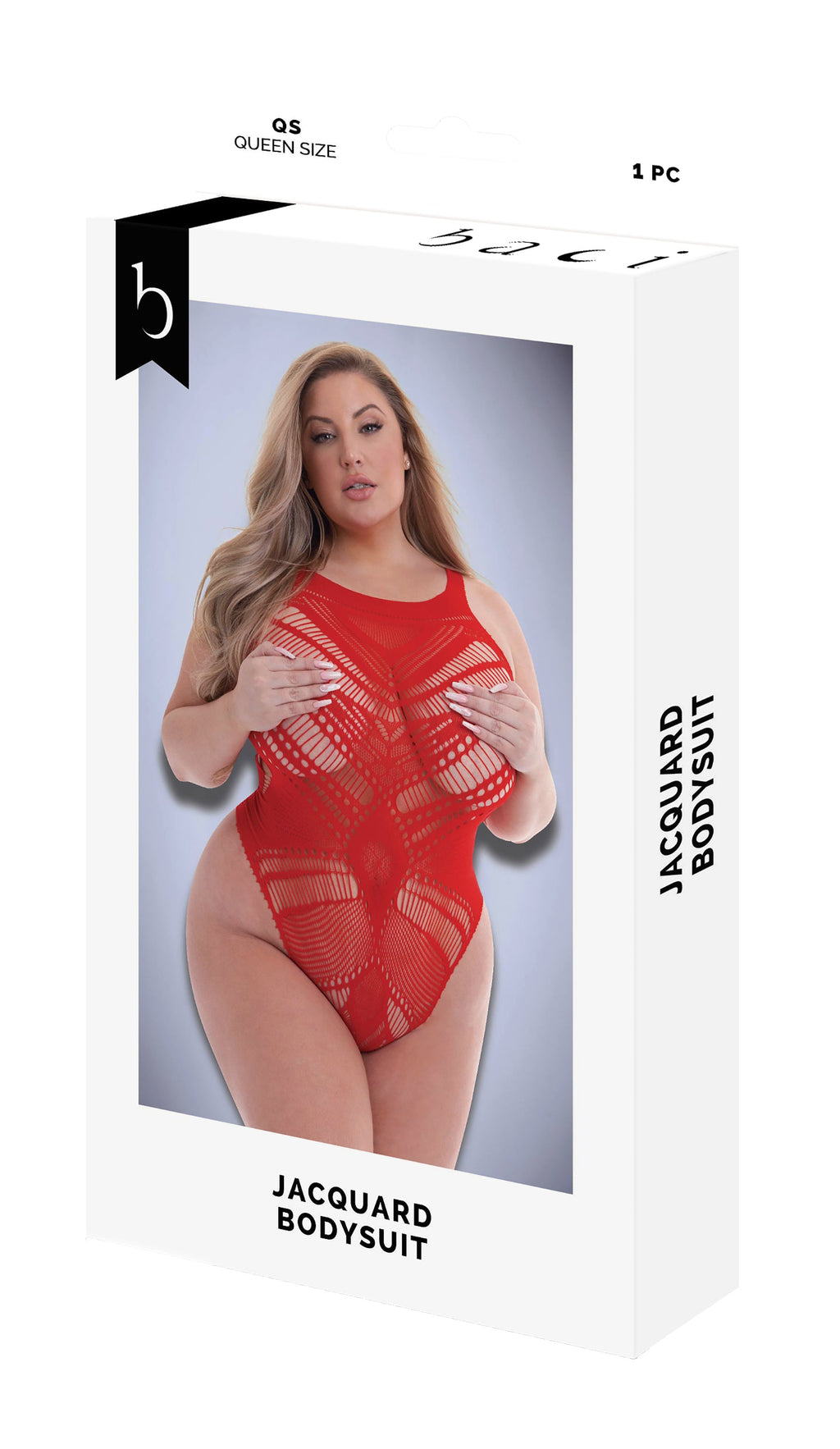 BODY BACI JACQUARD ROSSO, QS
