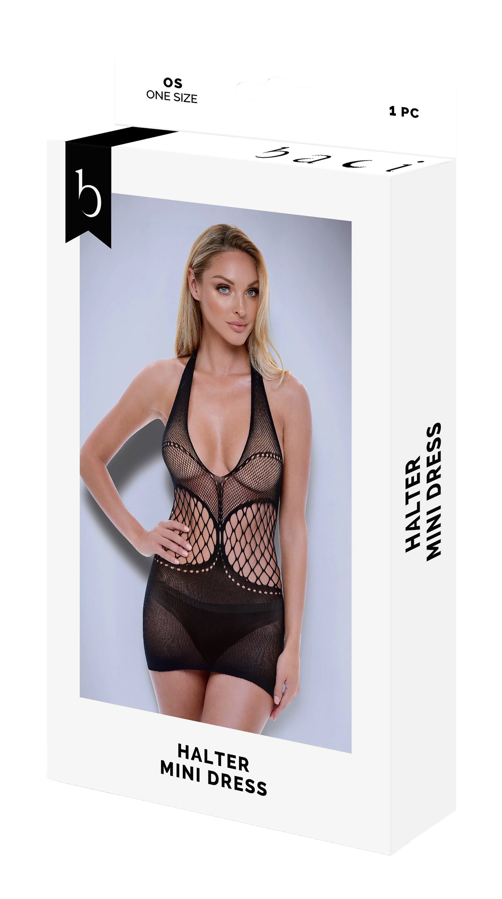 MINIABITO BACI HALTER NERO, OS