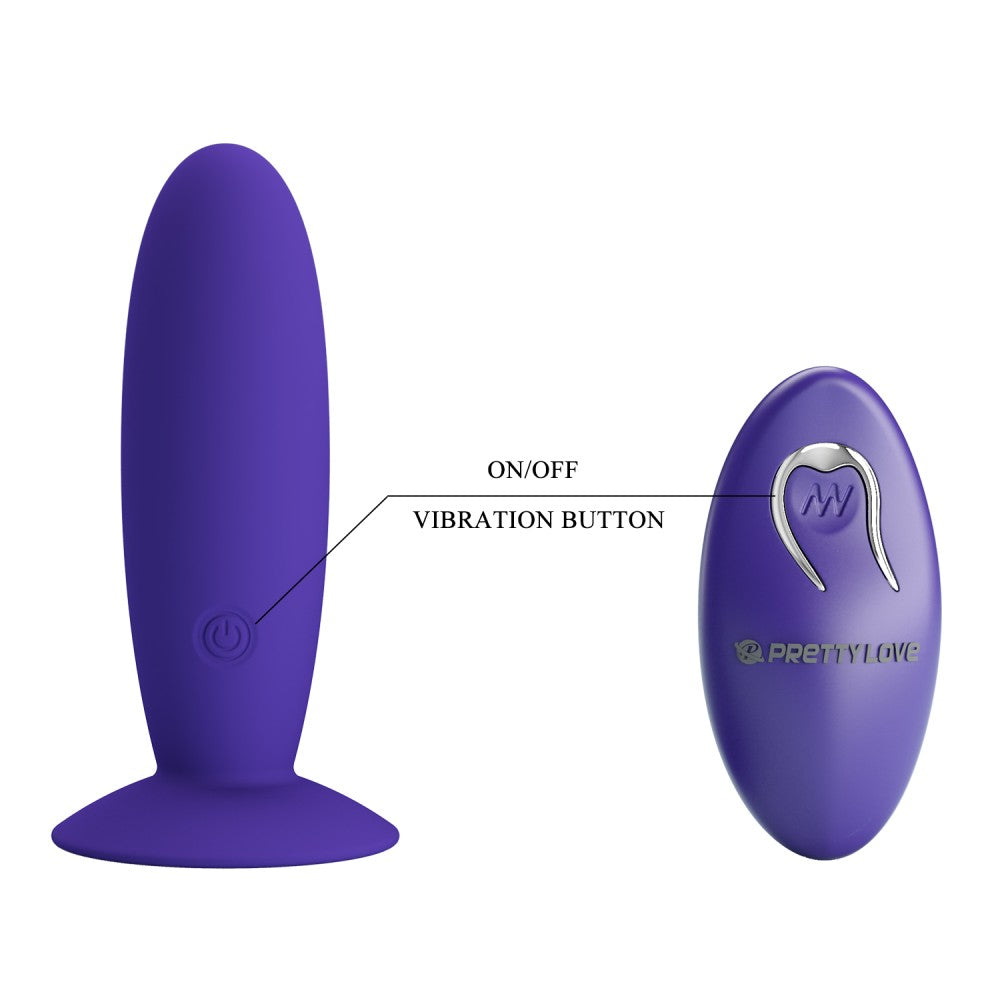 Plug vibrante Pretty Love con telecomando - Per ragazzi