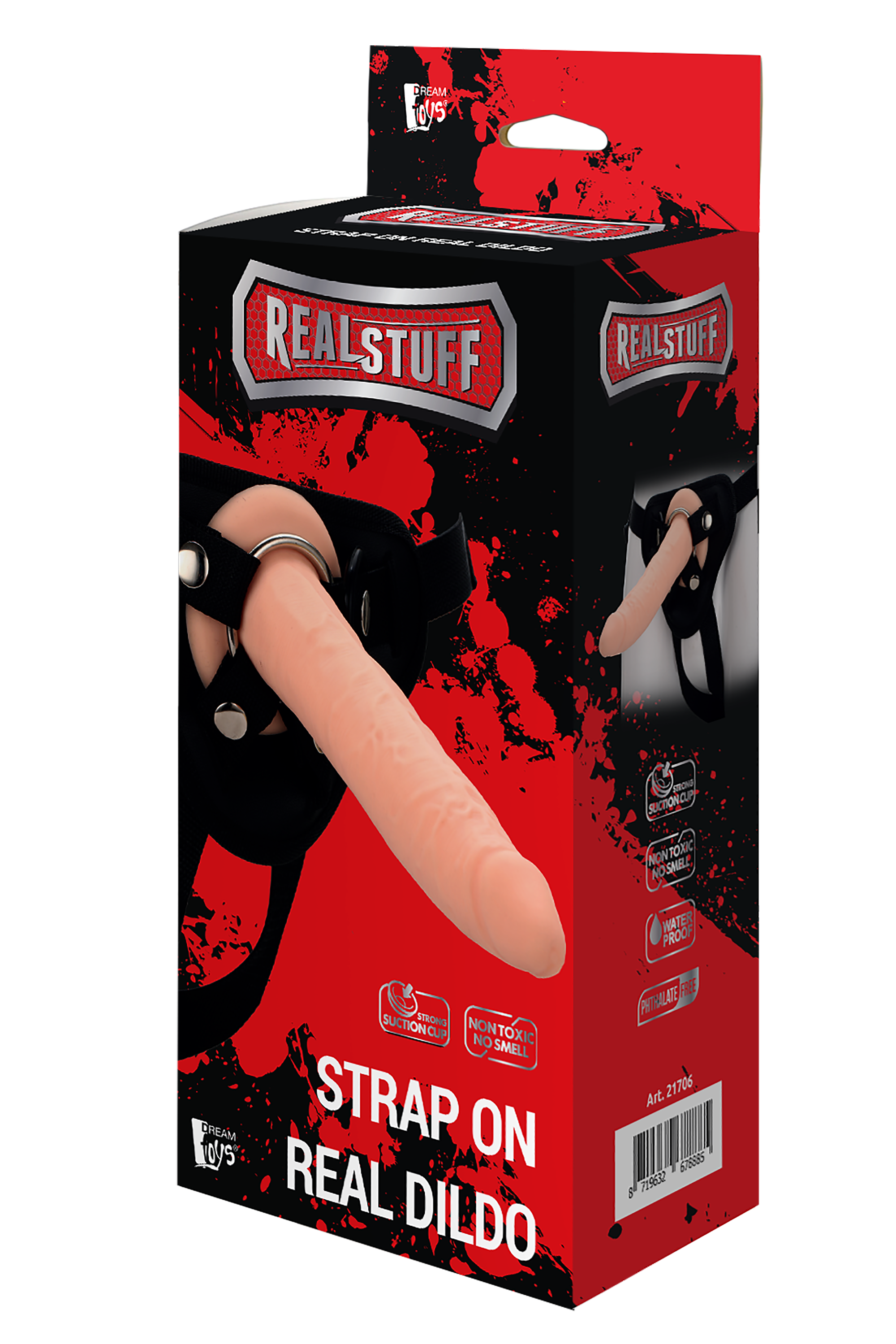 REALSTUFF STRAP ON REAL DILDO
