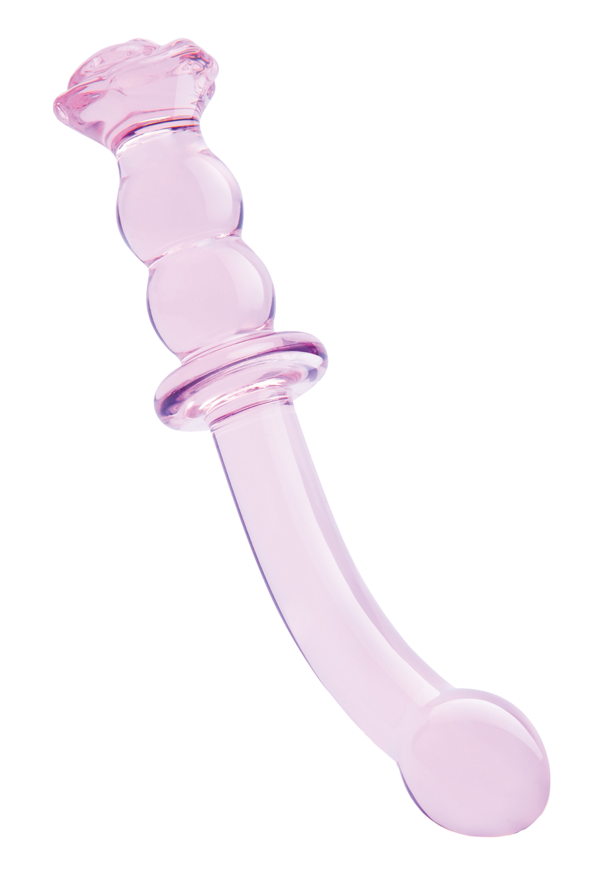 DILDO G-SPOT IN VETRO ROSA GLASS