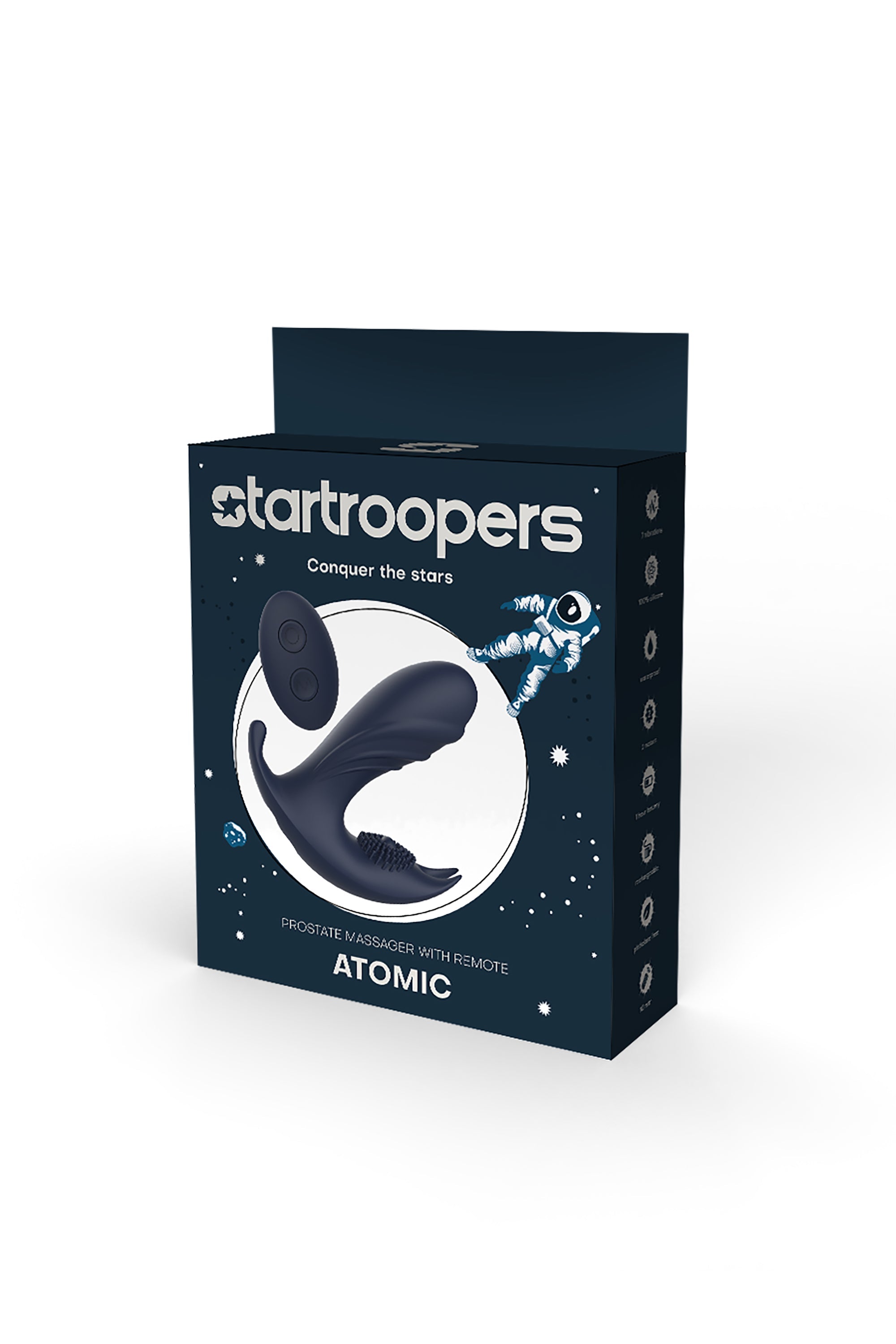 Massaggiatore prostatico atomico Startroopers con telecomando