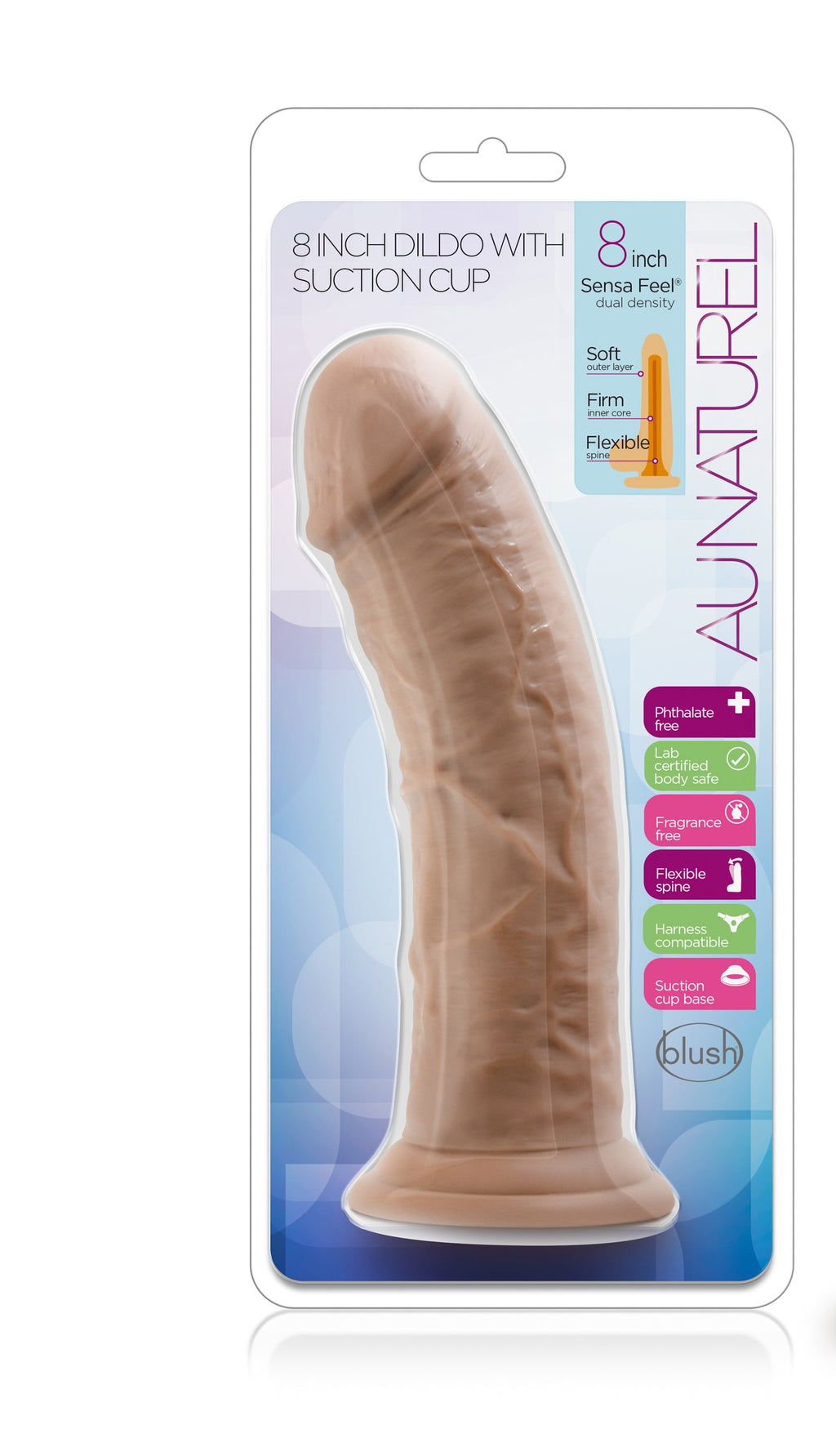 DILDO MOCHA AU NATURAL DA 8 POLLICI