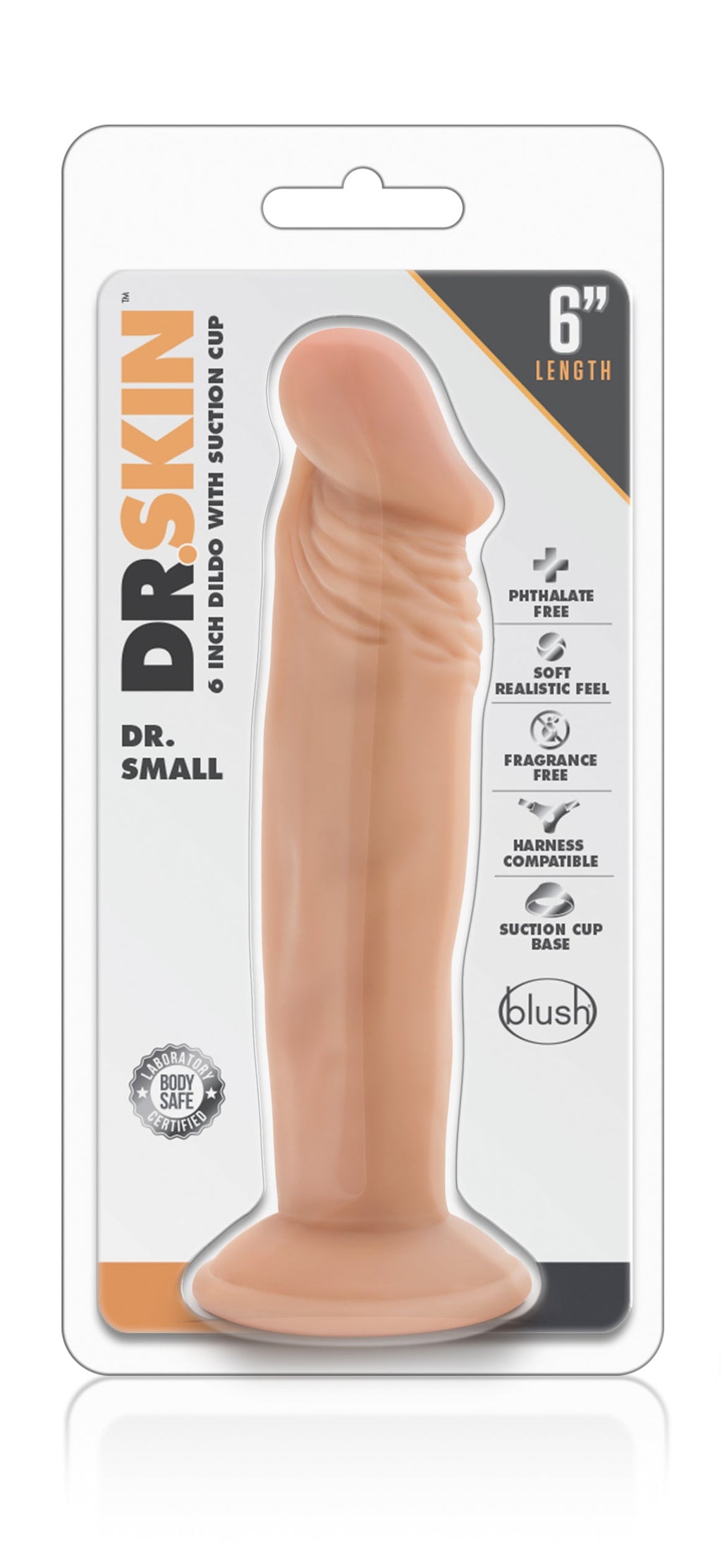 DR. SKIN DR DILDO PICCOLO DA 6 POLLICI VANIGLIA