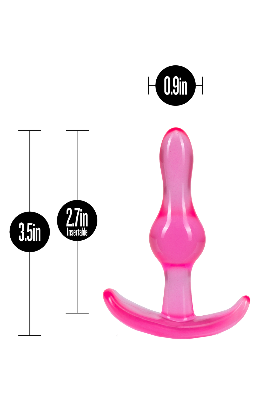 B YOURS CURVY PLUG ANALE ROSA