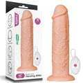 Dildo vibrante lungo realistico da 11'' color carne