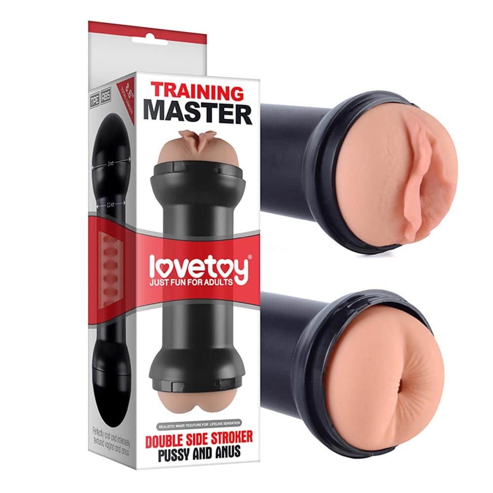 Training Master Double Side Stroker Carne di figa e ano