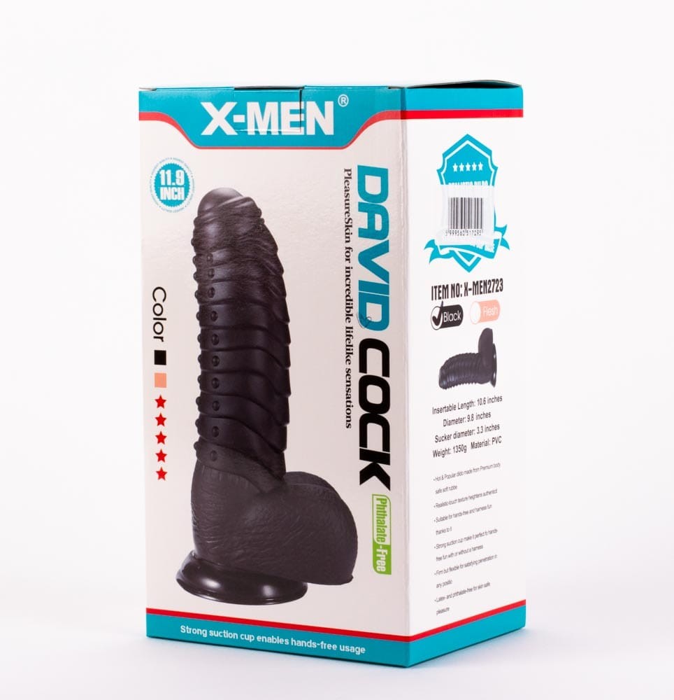 X-MEN Il cazzo nero di David da 11,9 pollici