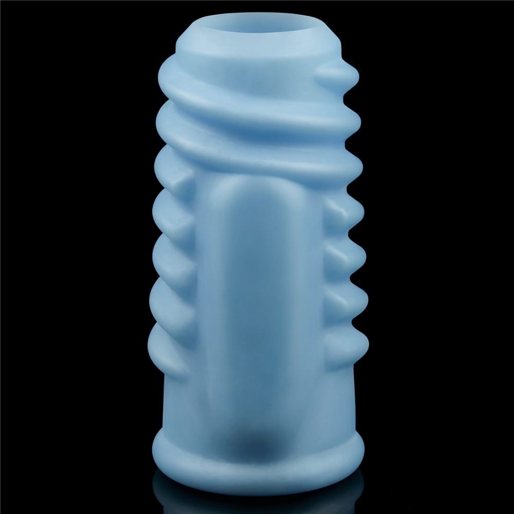 Anello vibrante a spirale blu