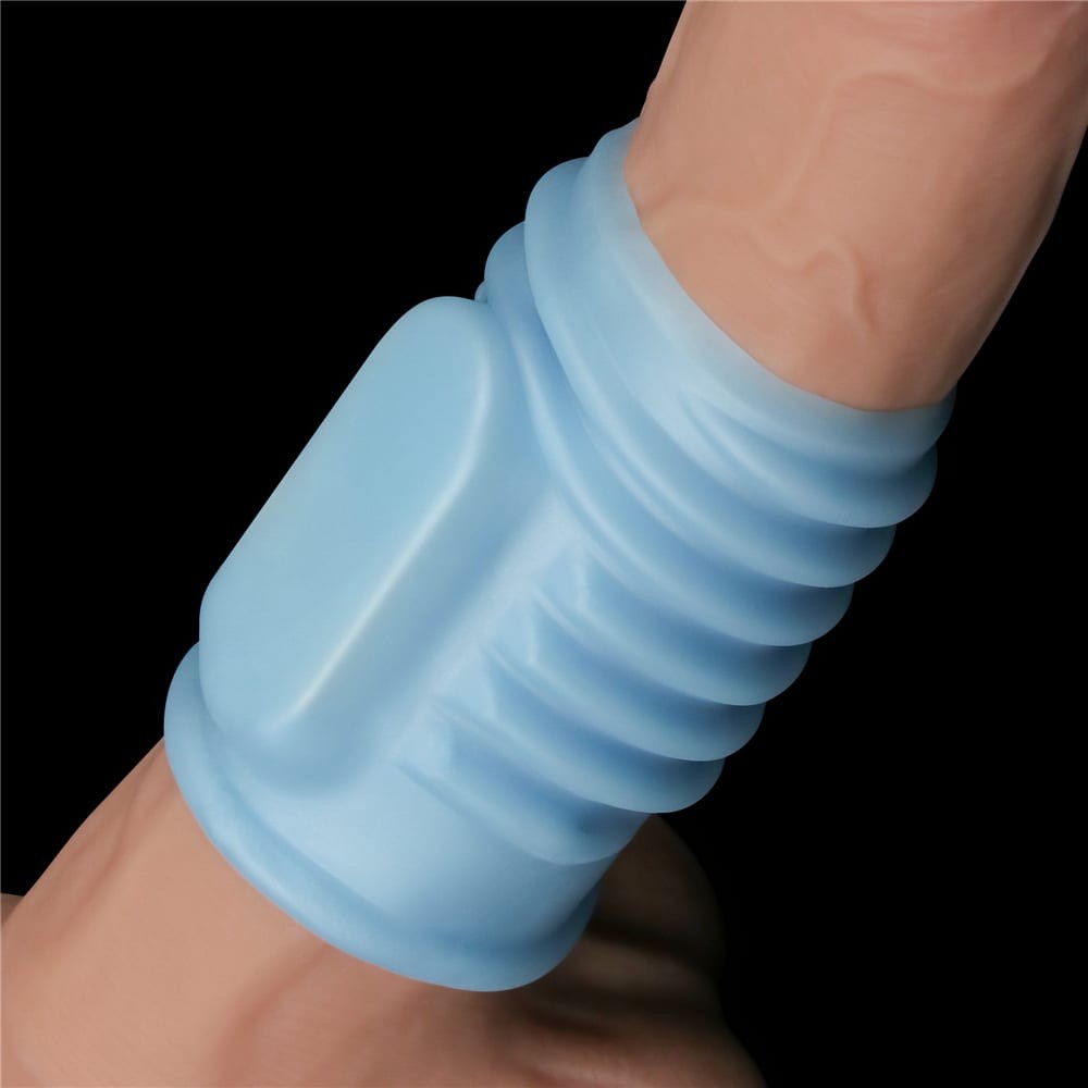 Anello vibrante a spirale blu