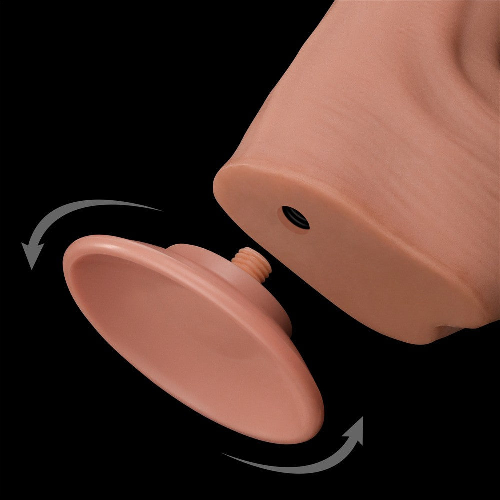 Dildo a doppio strato con pelle scorrevole King Size da 11,5''