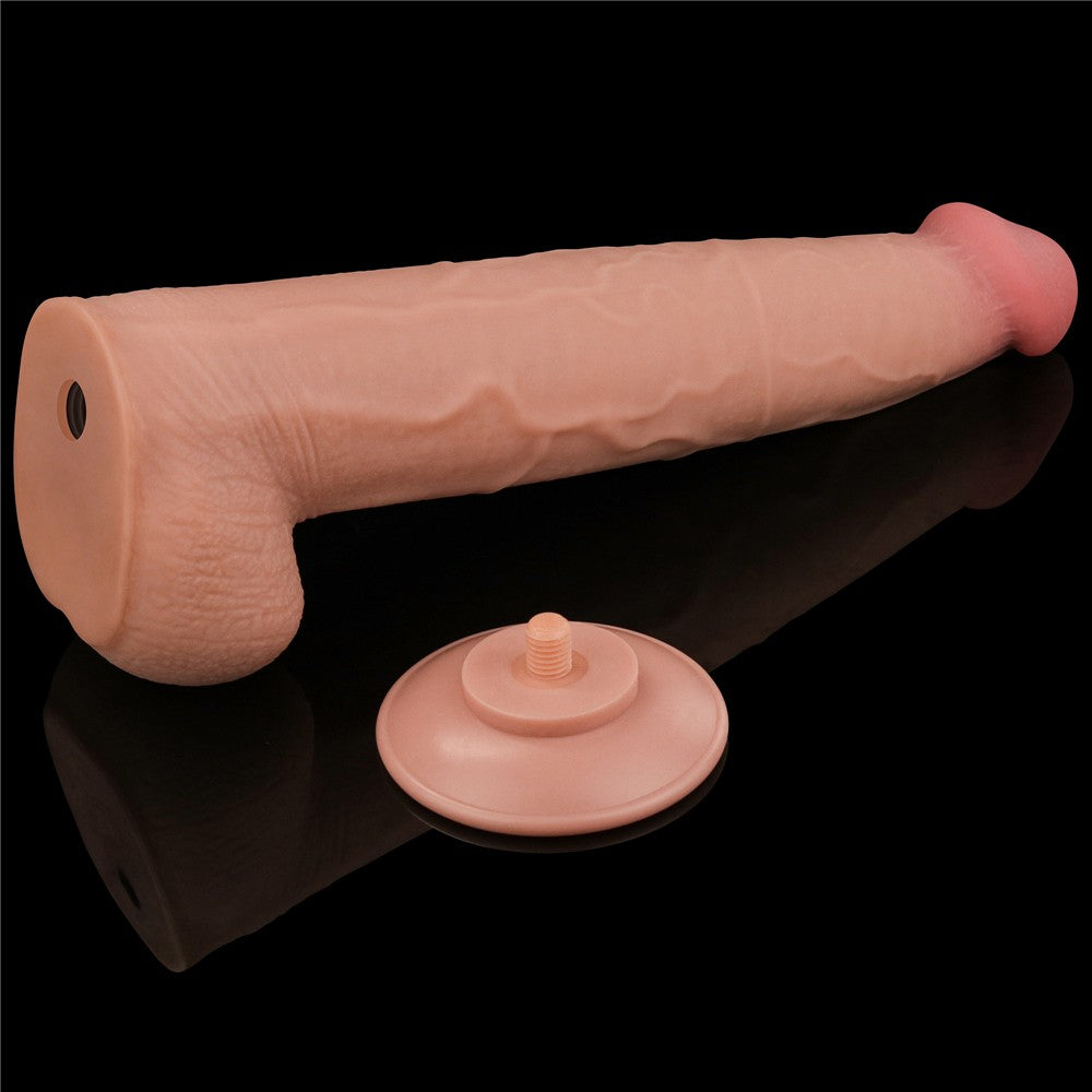 Dildo a doppio strato con pelle scorrevole King Size da 13,5''