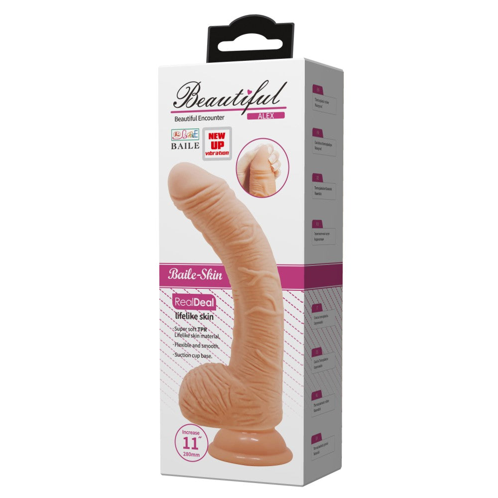 Bellissimo dildo vibrante Alex da 28 cm