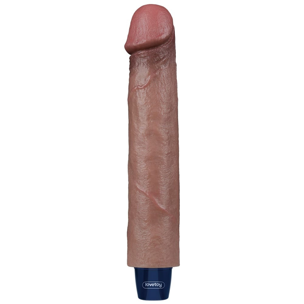 Dildo vibrante ricaricabile in silicone REAL SOFTEE da 9"