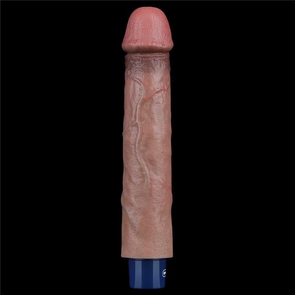 Dildo vibrante ricaricabile in silicone REAL SOFTEE da 9"