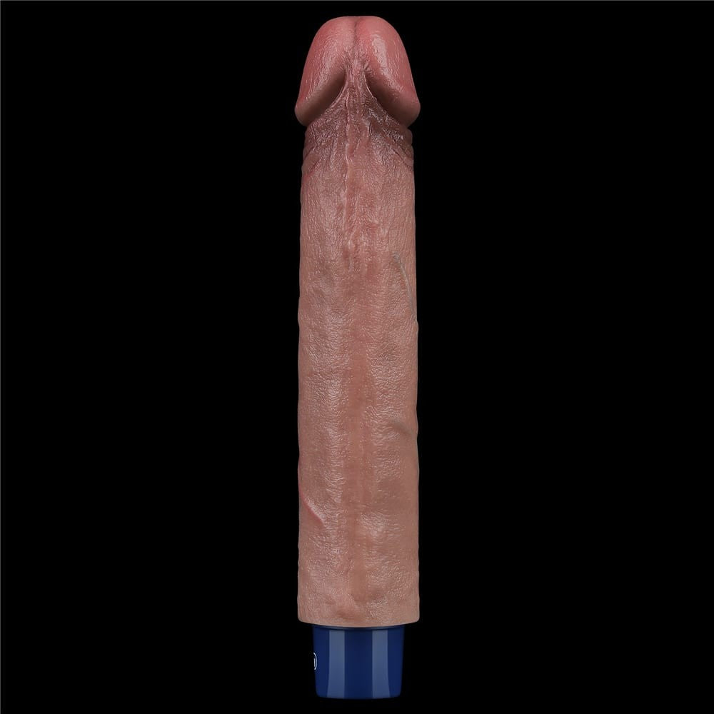Dildo vibrante ricaricabile in silicone REAL SOFTEE da 9"