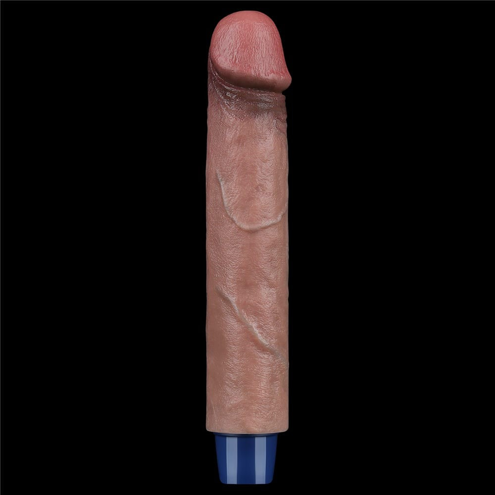 Dildo vibrante ricaricabile in silicone REAL SOFTEE da 9"