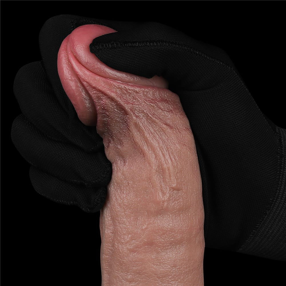 Dildo vibrante ricaricabile in silicone REAL SOFTEE da 9,5"