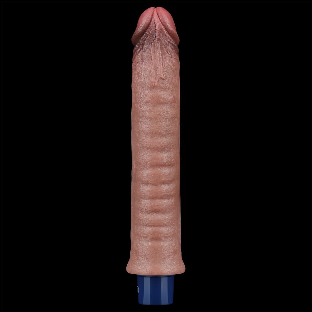 Dildo vibrante ricaricabile in silicone REAL SOFTEE da 9,5"