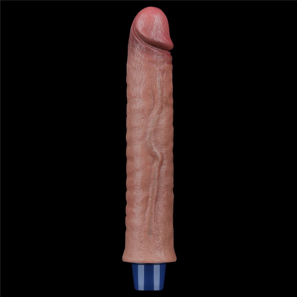 Dildo vibrante ricaricabile in silicone REAL SOFTEE da 9,5"