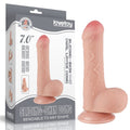 Dildo a doppio strato con pelle scorrevole da 7'' Flesh_B0O50_3