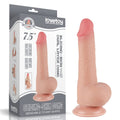 Dildo a doppio strato con pelle scorrevole da 7,5'', color carne II_B15O50_3