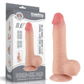 Dildo a doppio strato scorrevole da 8'' color carne I_B15O50_3