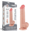 Dildo a doppio strato con pelle scorrevole da 8'' Flesh III_B15O50_3