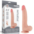 Dildo a doppio strato con pelle scorrevole da 8,5'', color carne I_B15O50_3