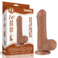 Dildo doppio strato scorrevole da 7'' marrone_B15O50_3