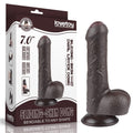 Dildo doppio strato scorrevole da 7'' nero_B15O50_3
