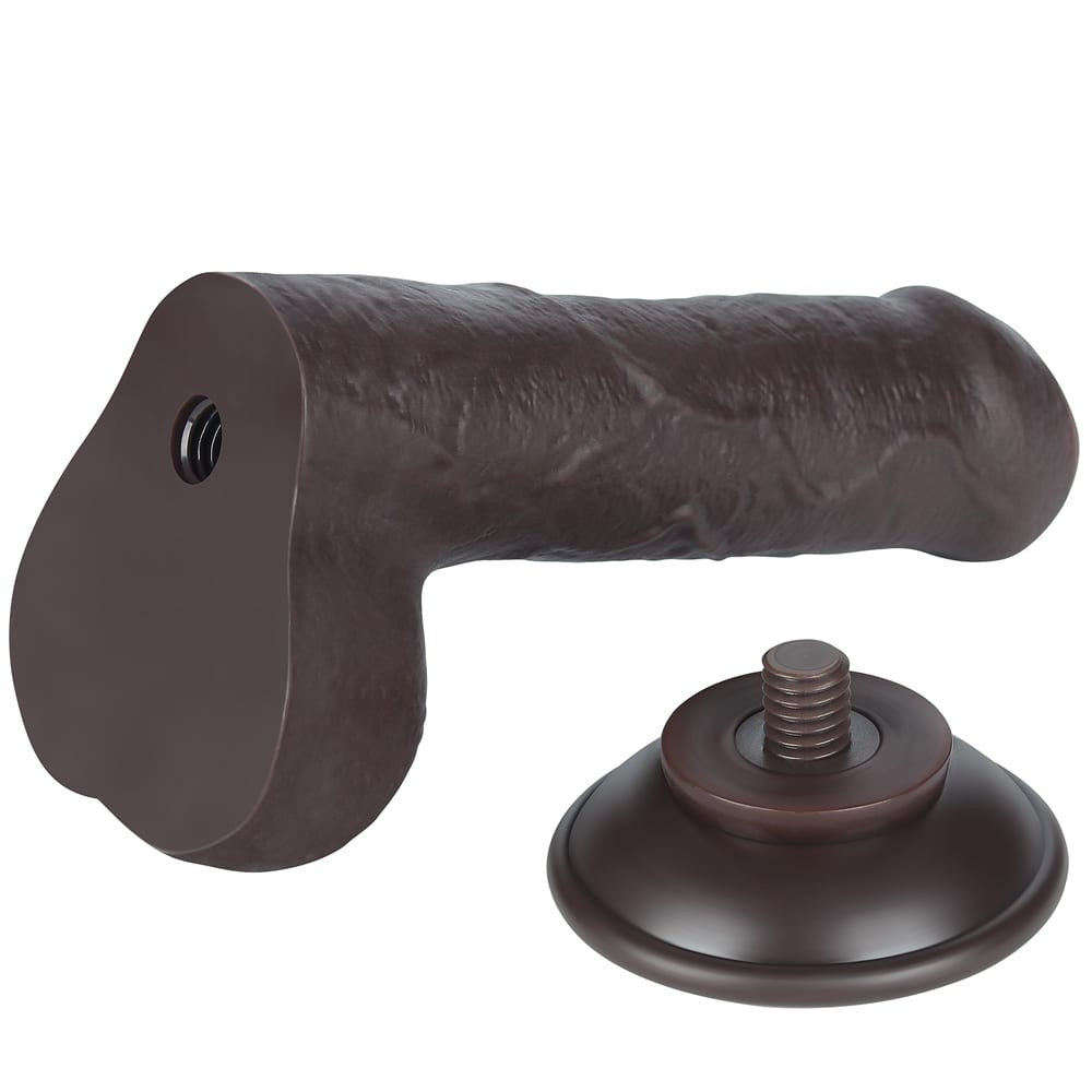 Dildo doppio strato scorrevole da 7'' nero_B15O50_3