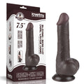 Dildo doppio strato scorrevole da 7,5'', nero II_B15O50_3