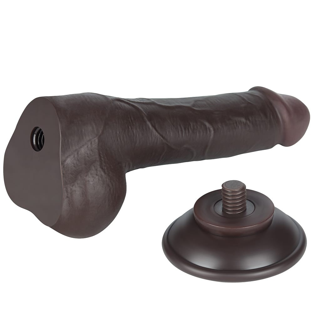 Dildo doppio strato scorrevole da 7,5'', nero II_B15O50_3