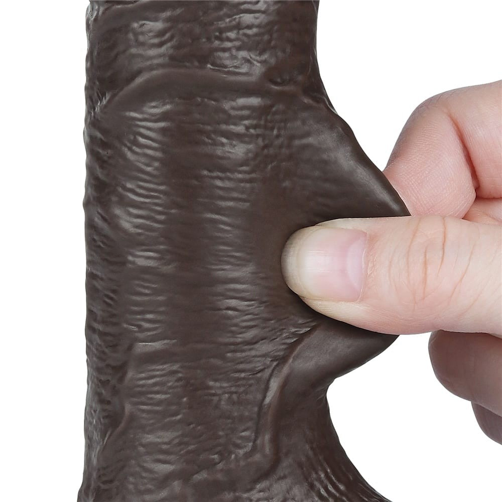 Dildo doppio strato scorrevole da 7,5'', nero III_B15O50_3
