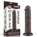 Dildo doppio strato scorrevole da 8'' nero II_B15O50_3