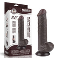 Dildo doppio strato scorrevole da 8'' nero III_B15O50_3