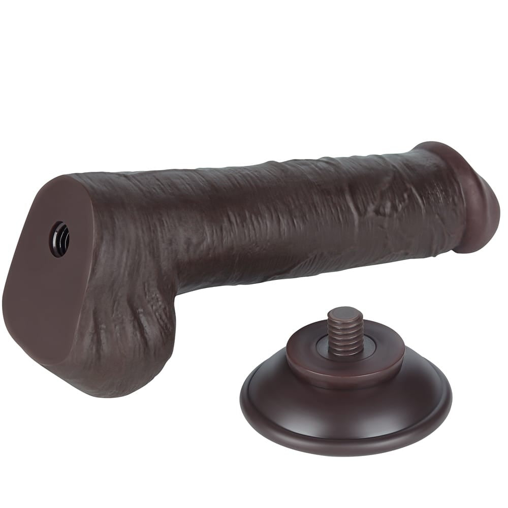Dildo doppio strato scorrevole da 8'' nero III_B15O50_3