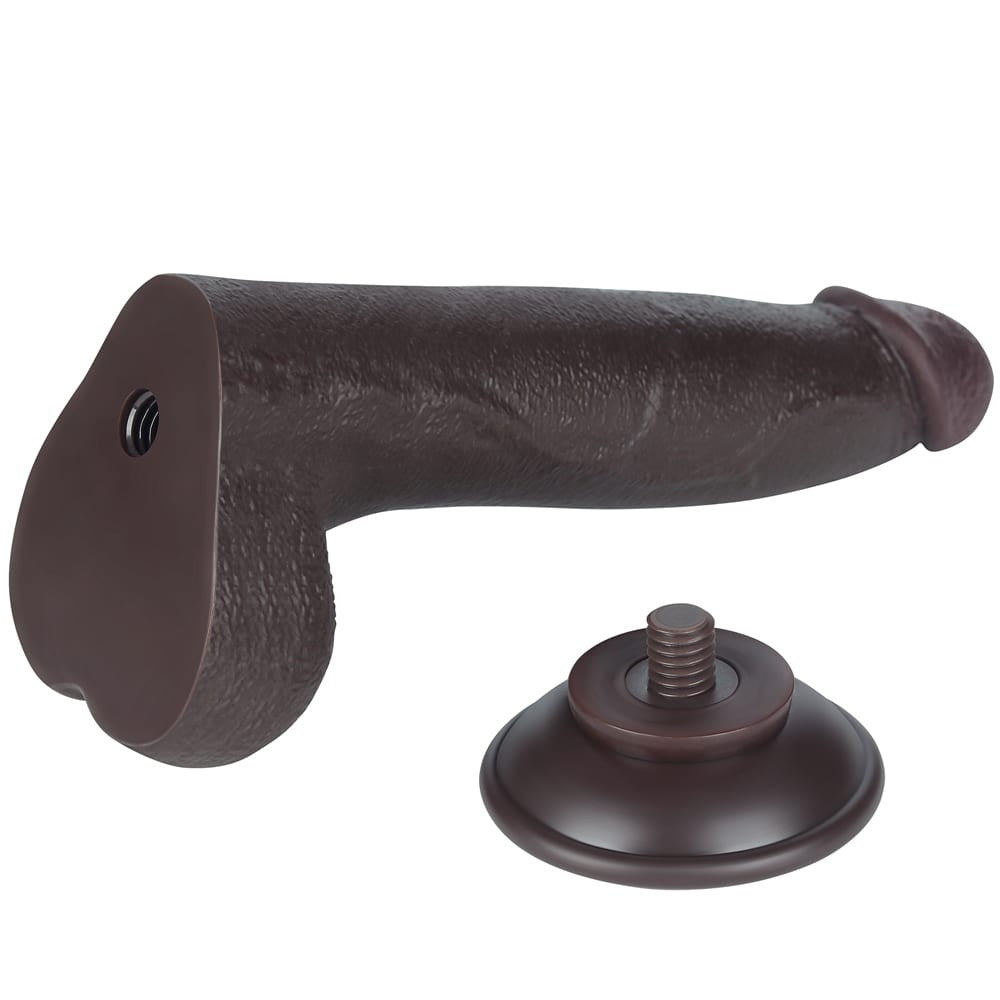 Dildo doppio strato scorrevole da 8,5'', nero I_B15O50_3