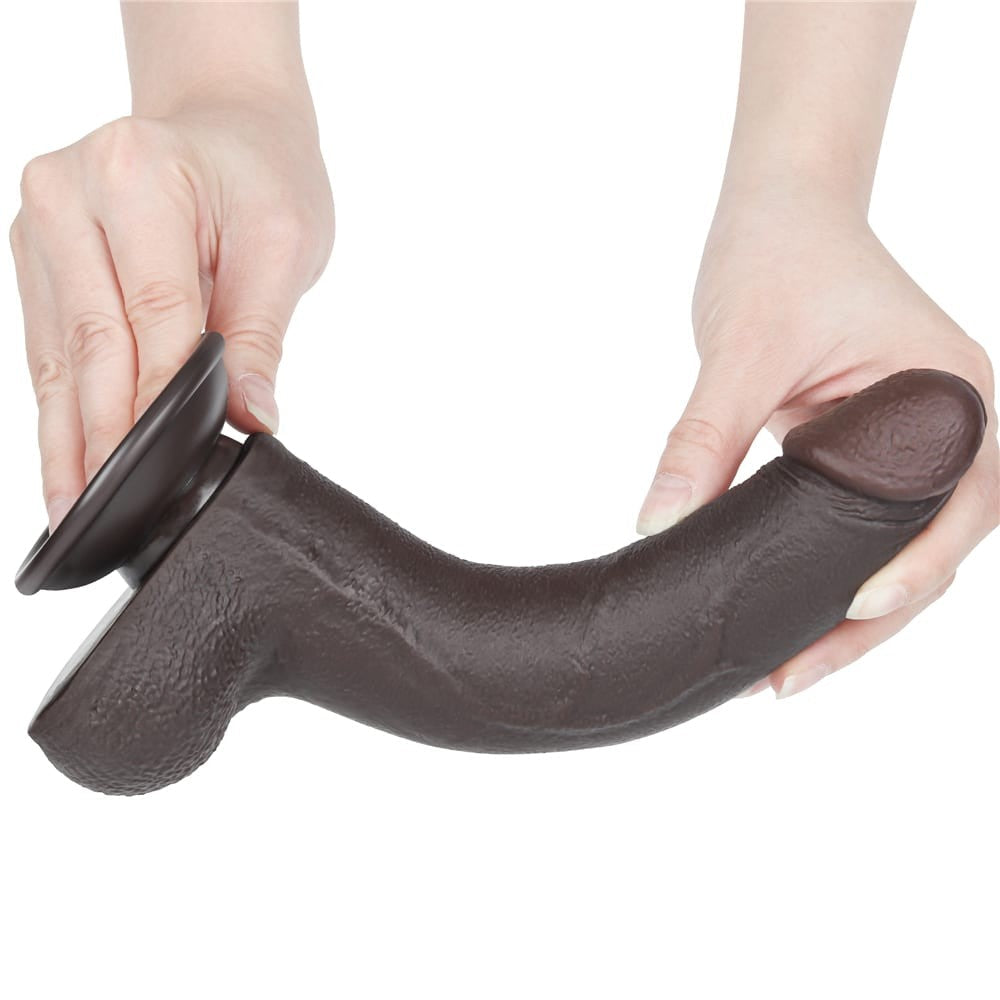 Dildo doppio strato scorrevole da 8,5'', nero I_B15O50_3