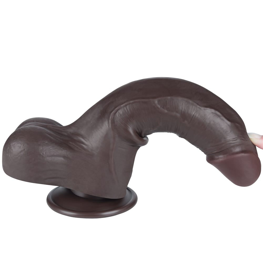Dildo doppio strato scorrevole da 8,5'', nero II_B15O50_3