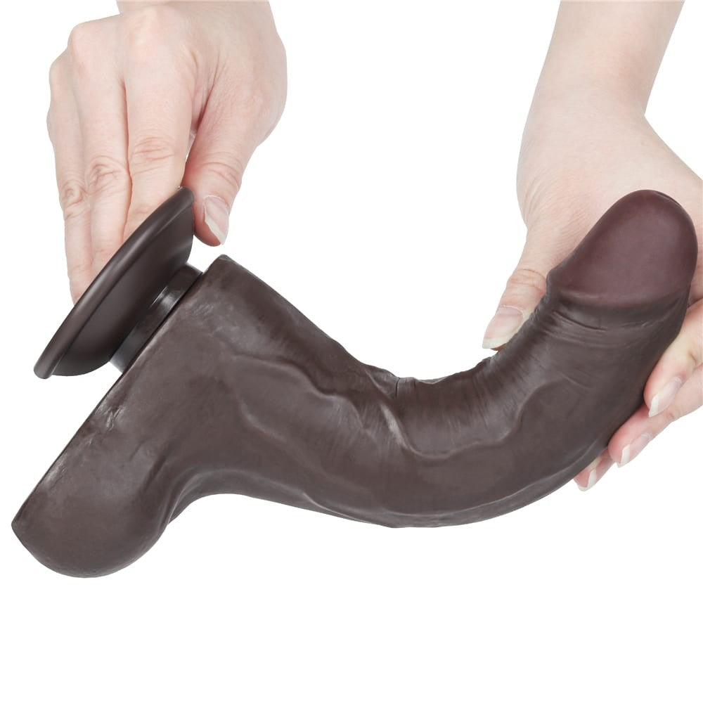 Dildo doppio strato scorrevole da 8,5'', nero II_B15O50_3