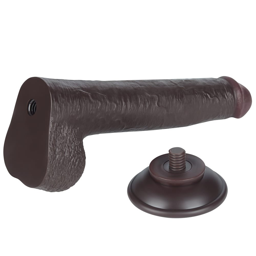 Dildo doppio strato scorrevole da 9'' nero_B15O50_3