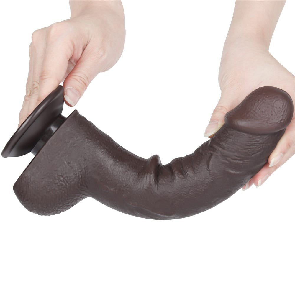 Dildo doppio strato scorrevole da 9,5'' nero_B15O50_3