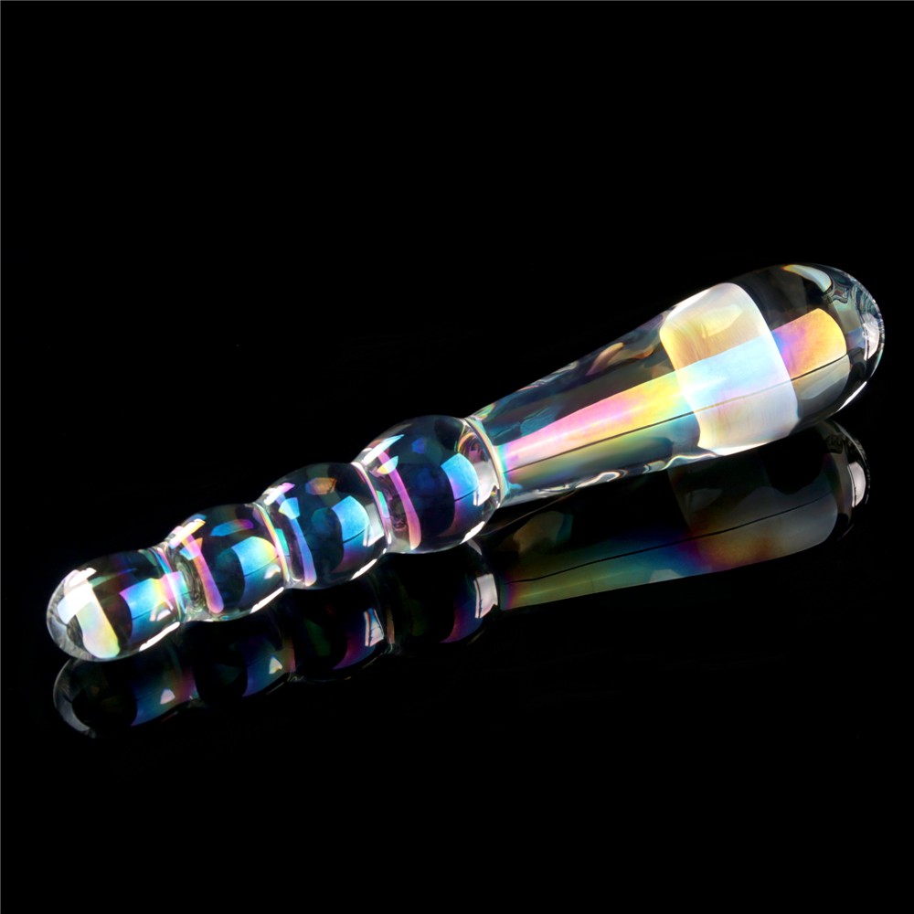 Dildo in vetro Twilight Gleam - Rising Ripples