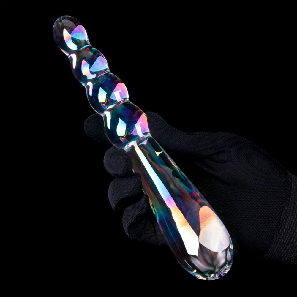 Dildo in vetro Twilight Gleam - Rising Ripples